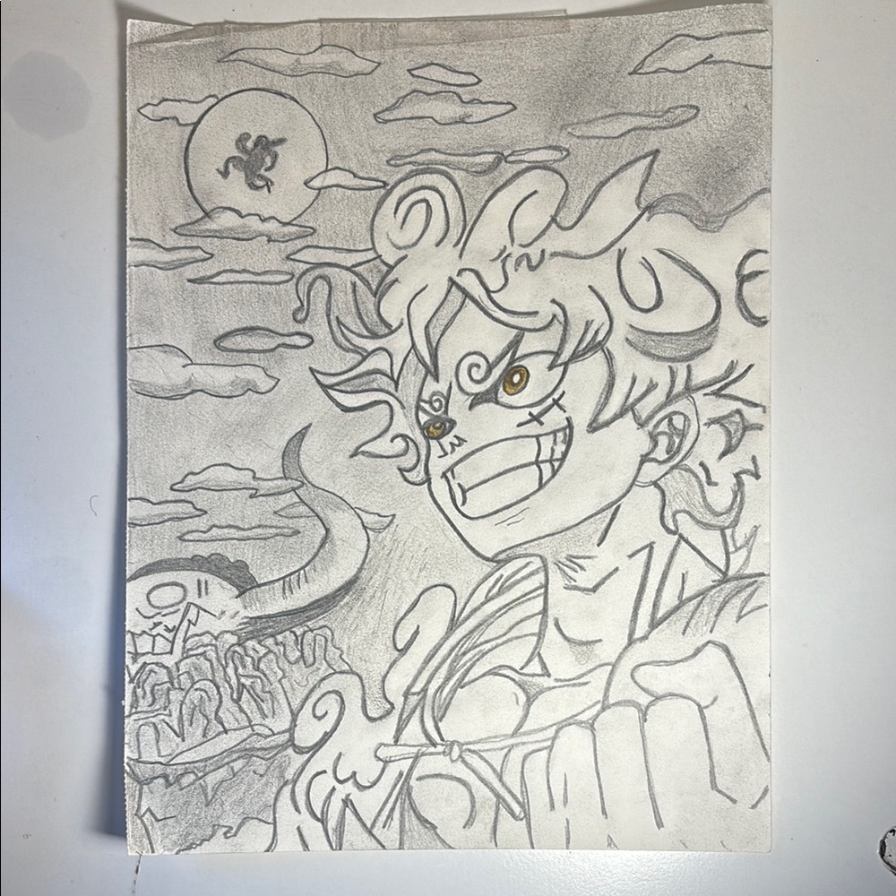 One piece LUFFY GEAR 5 sketch